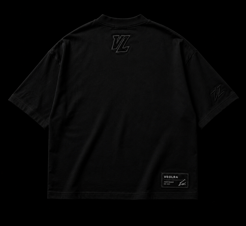 VEOLRA Front Runner Tee – Jet Black